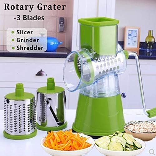 3-in-1 Portable Juicer, Spice Grinder & Drum Grater
