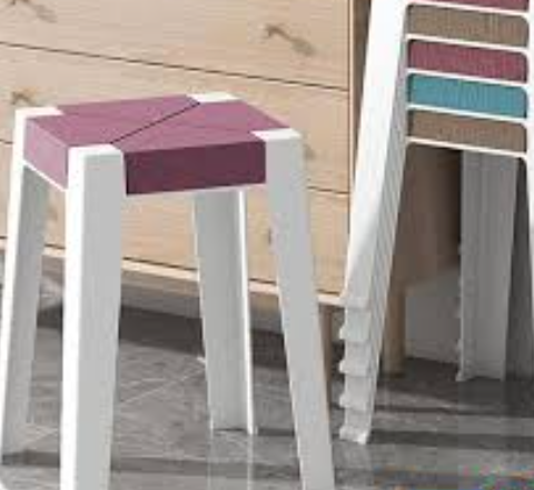 "Durable Plastic Stool