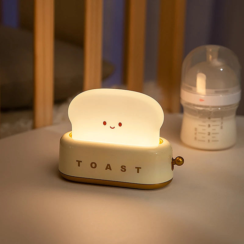 Cute Toast Night Light
