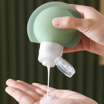 3PCS/set Portable Travel Bottles Soft Silicone Lotion Container Squeeze Tube Empty Bottle Cometic Shampoo Soap Refillable Bottle