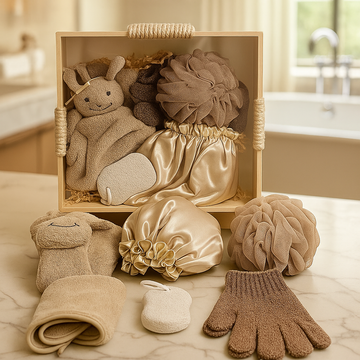 Deluxe Spa Bath Accessories Gift Set with Wooden Box Spa Accessories