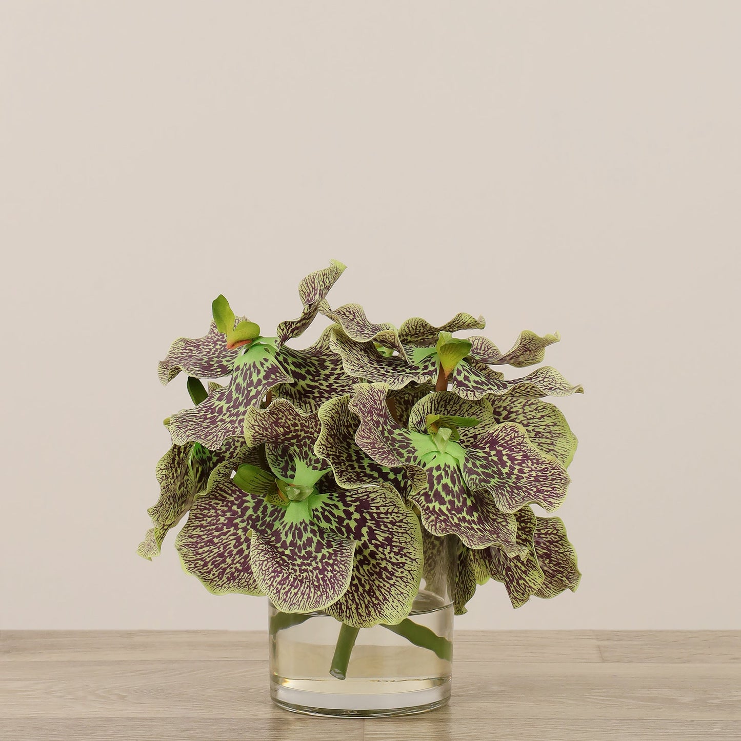 Vanda Arrangement in Glass Vase