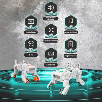 AiJH Remote Control Car With Soft Bullet Toys 2.4G Moon Rover Robot Car Gesture Sensing Rc Stunt Car