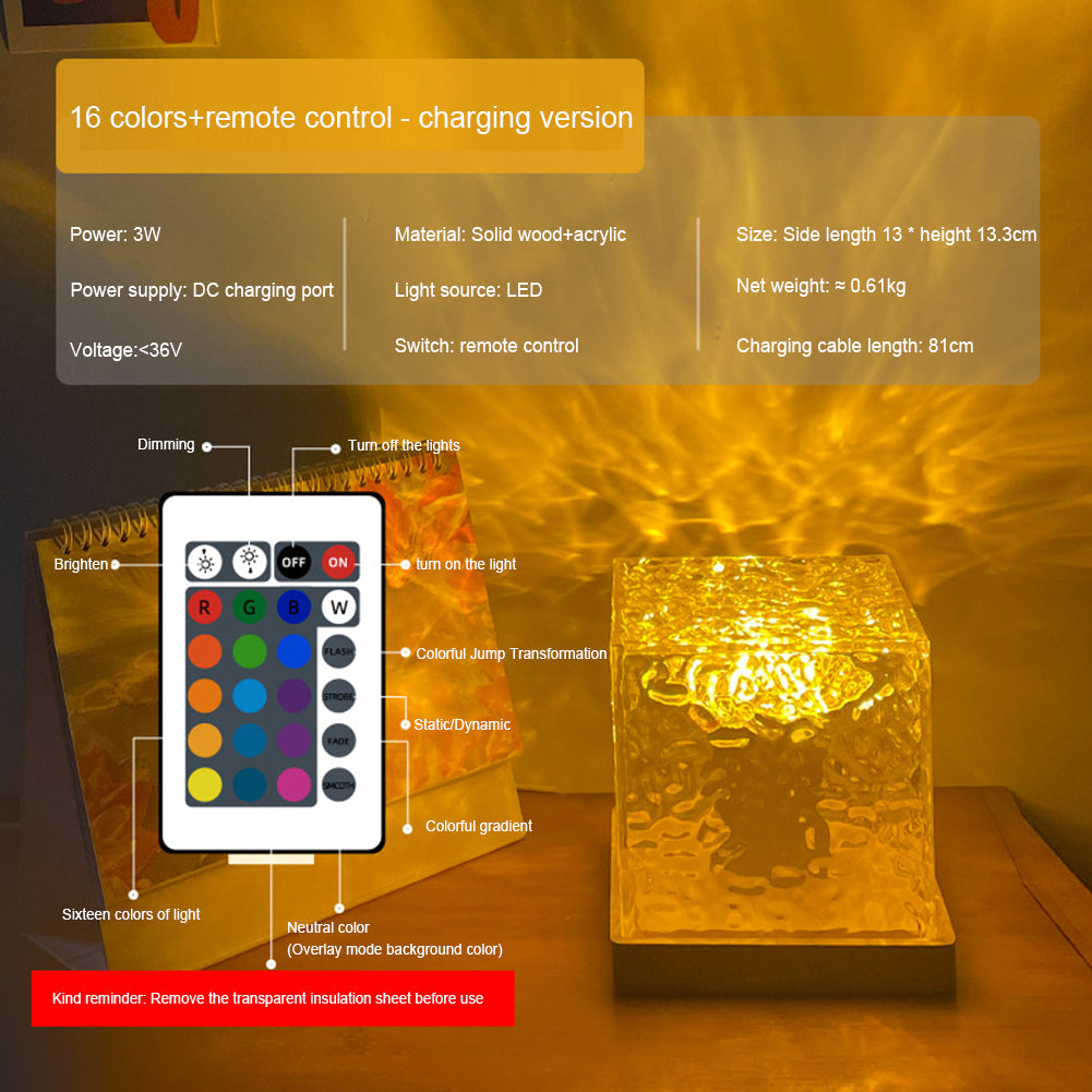 Dynamic Water Ripple Lamp