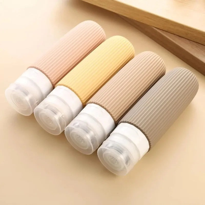 4pcs Silicone Gel Portioning Bottles