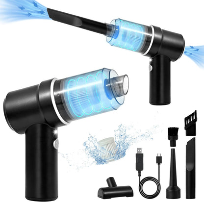 2 in 1 Air Duster Handheld Car Vacuum Cleaner