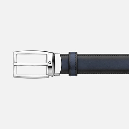 MB Horseshoe buckle black/brown 30 mm reversible leather belt-123899