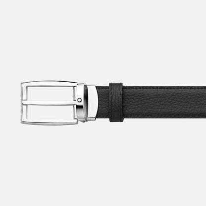 MB Horseshoe buckle black/brown 30 mm reversible leather belt-123899
