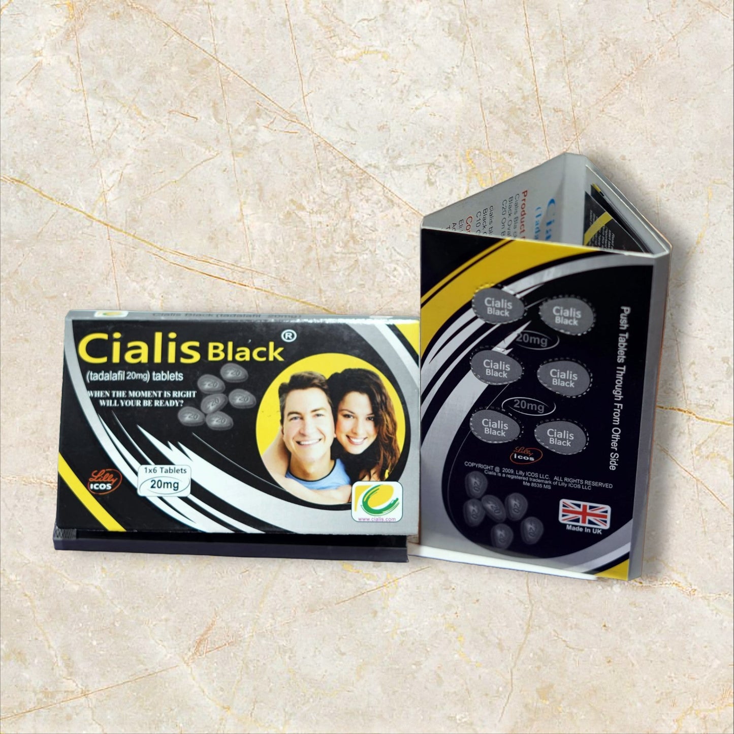 Ci@lis Black 20mg - 6 Tablets in a pack.
