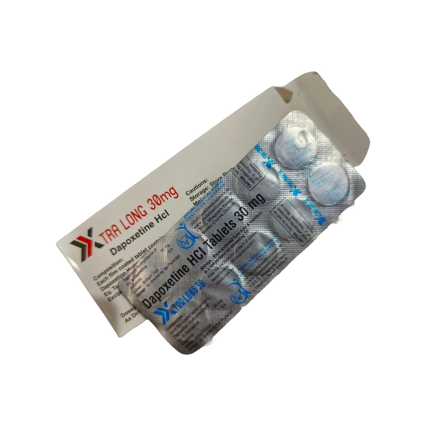 Xtra L0ng 30mg Tabs - D@p0xetine 30mg Tablets (10 Tablets Pack).
