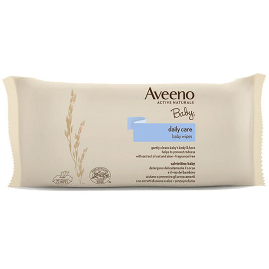 Aveeno Baby Wipes Dry & Sensitive Skin 72's