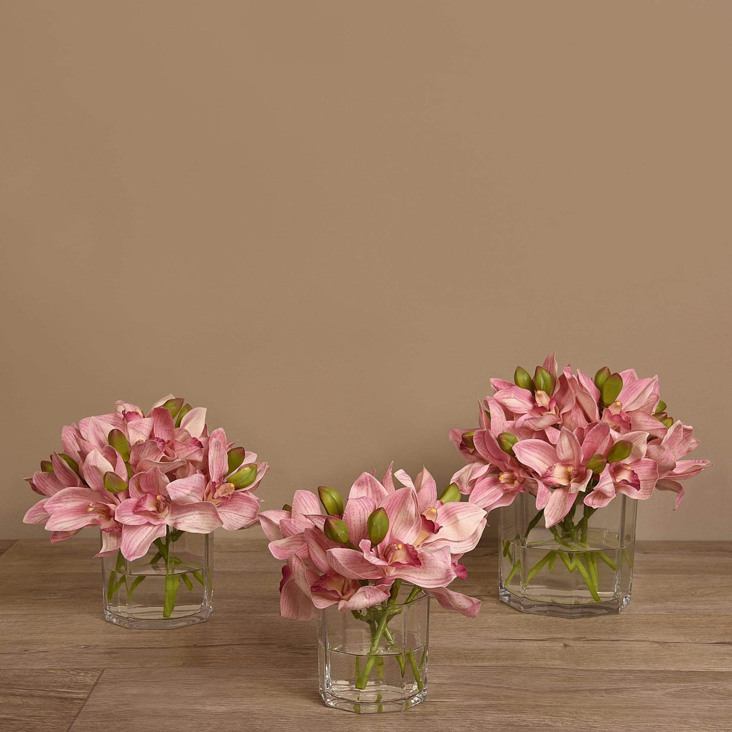 Cymbidium Arrangement in Glass