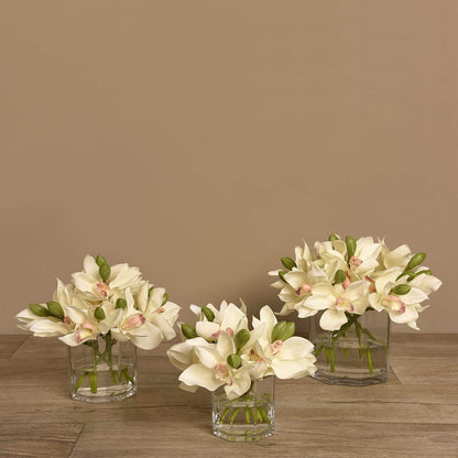Cymbidium Arrangement in Glass