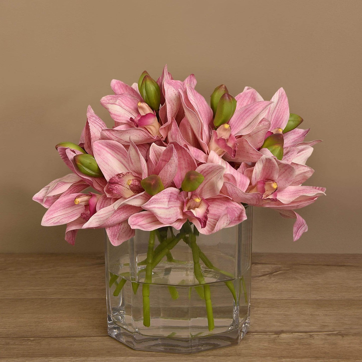 Cymbidium Arrangement in Glass