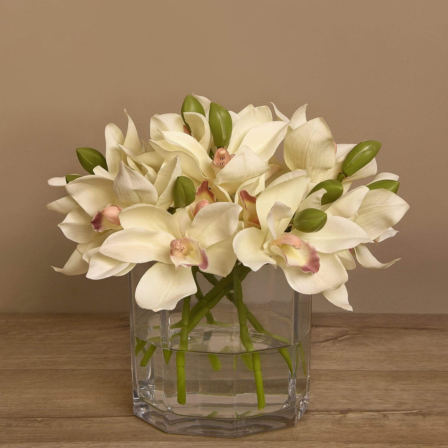 Cymbidium Arrangement in Glass