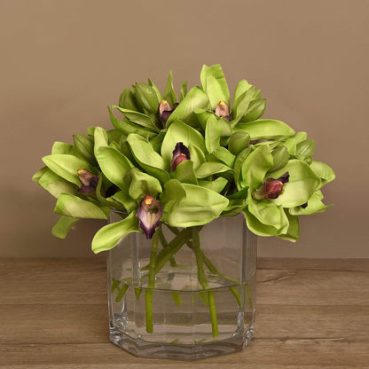 Cymbidium Arrangement in Glass