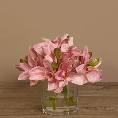 Cymbidium Arrangement in Glass