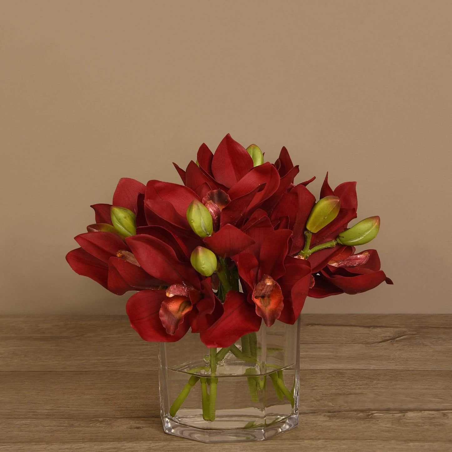 Cymbidium Arrangement in Glass
