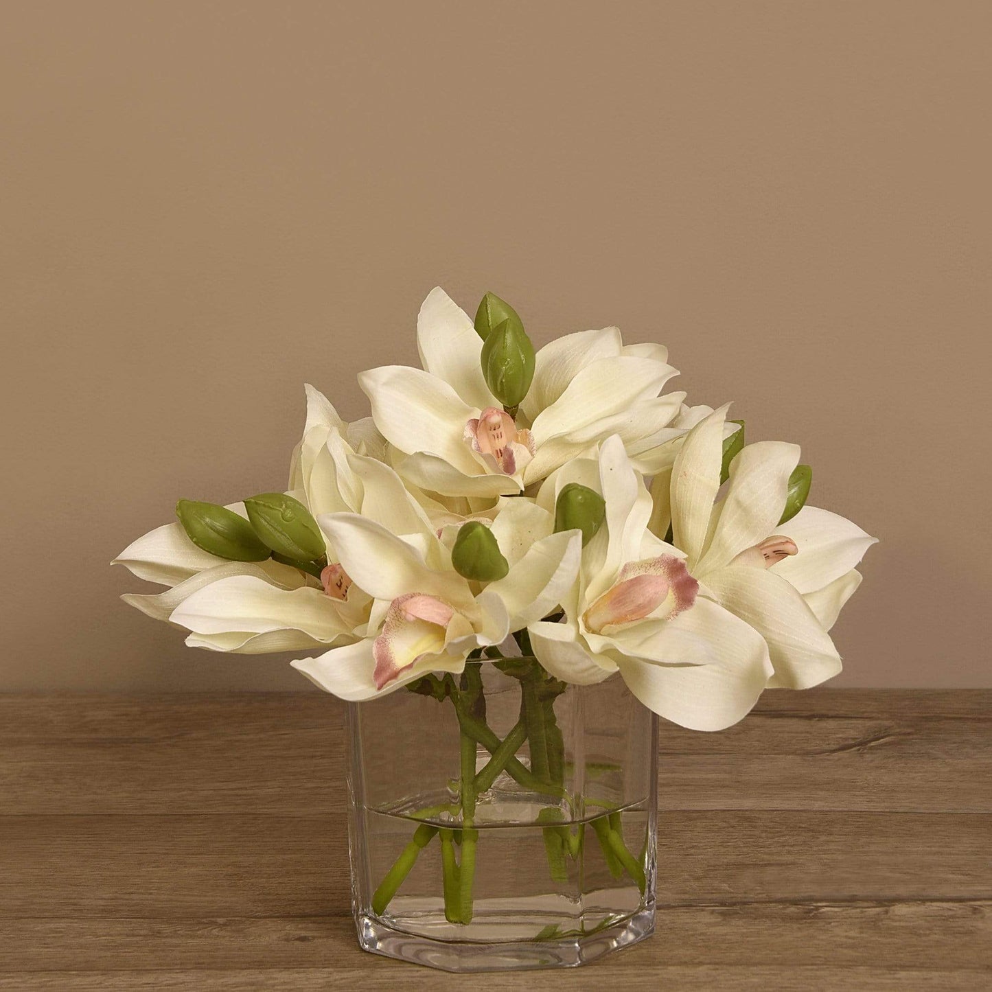 Cymbidium Arrangement in Glass