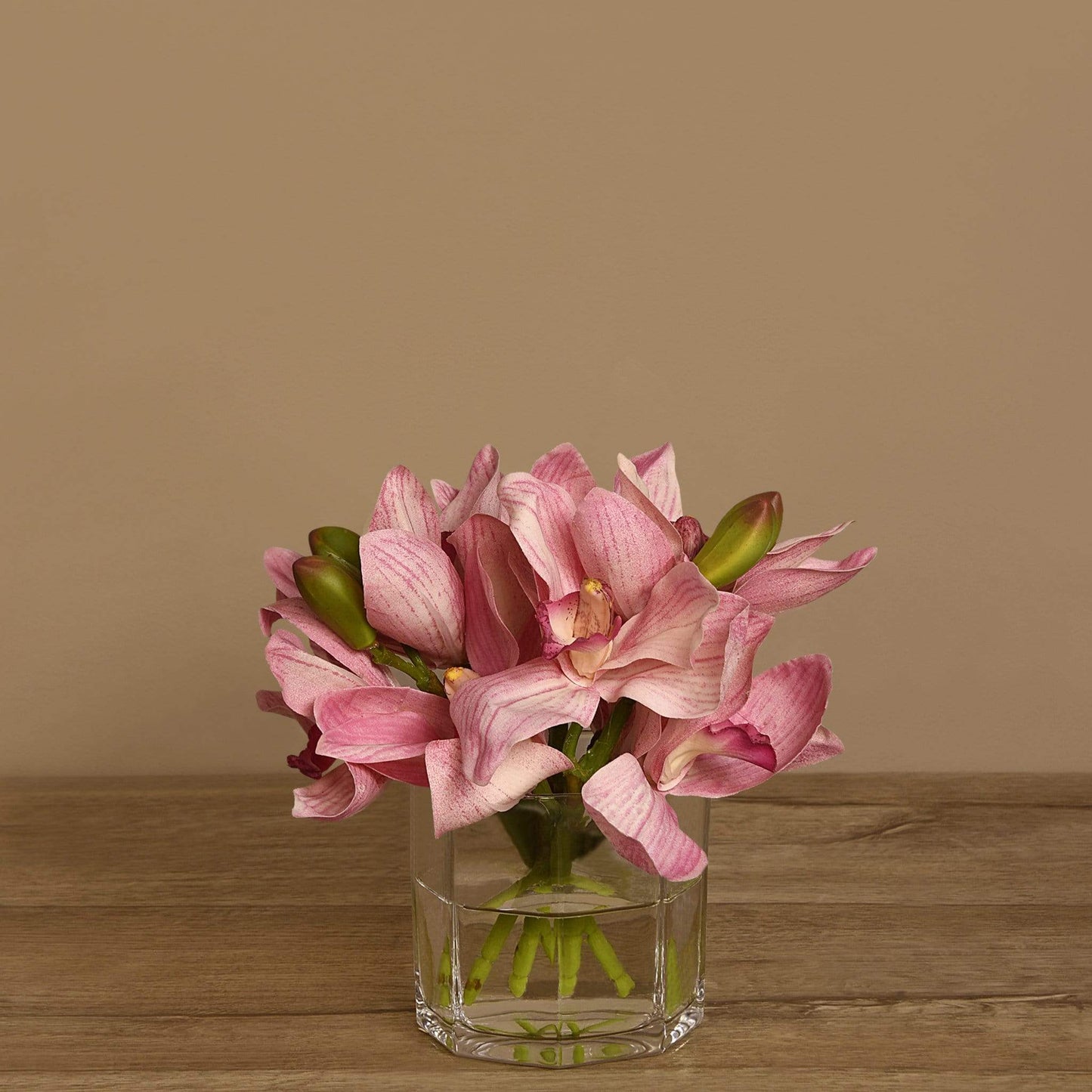 Cymbidium Arrangement in Glass