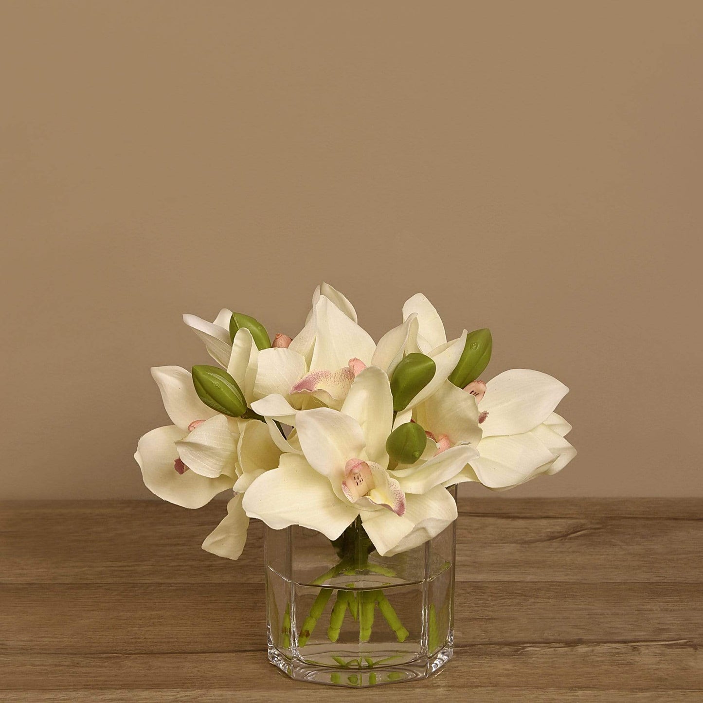 Cymbidium Arrangement in Glass