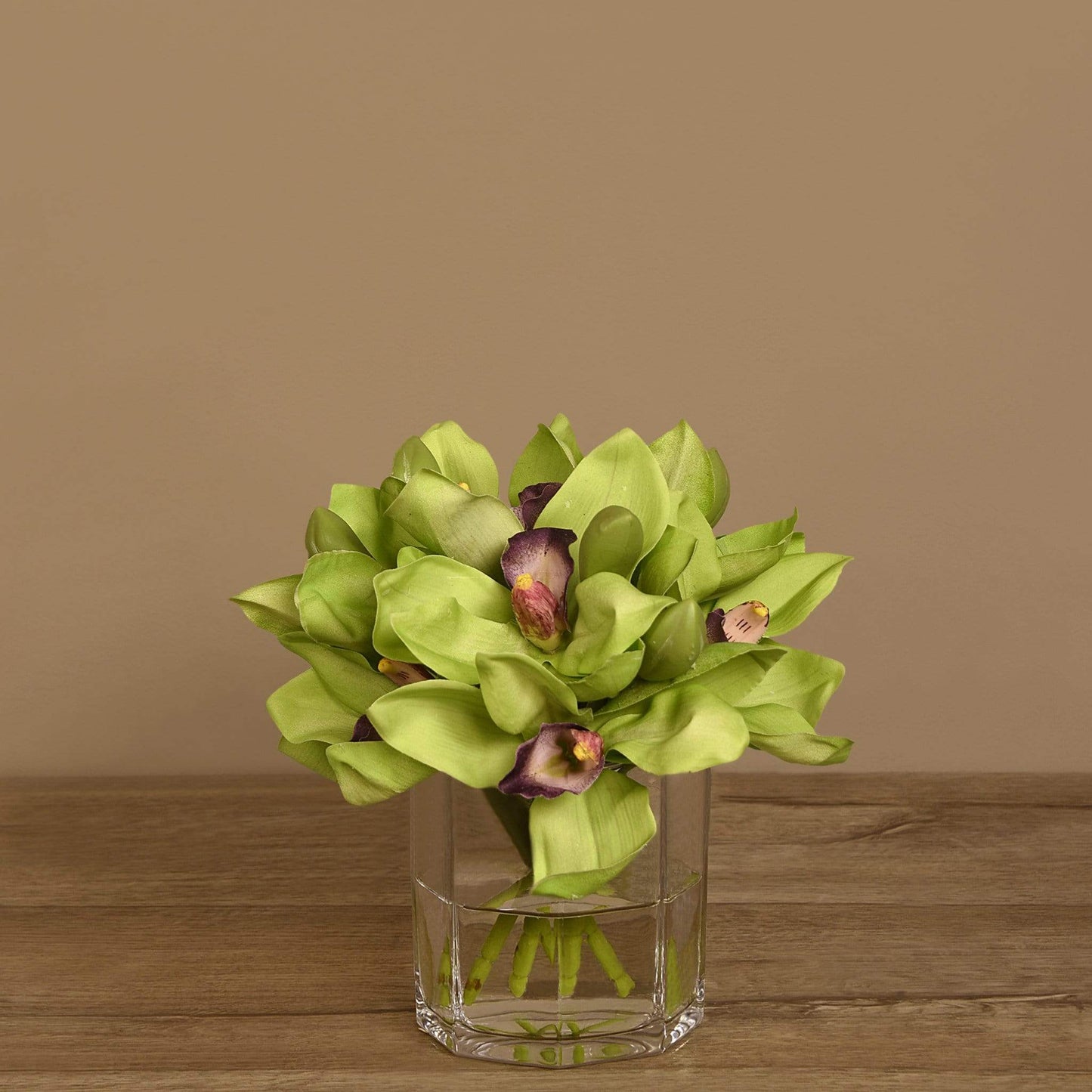 Cymbidium Arrangement in Glass