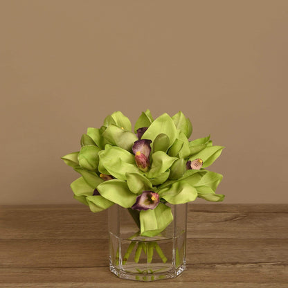 Cymbidium Arrangement in Glass
