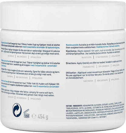 Cerave Moisturising Cream 454g Dry/very Dry Skin