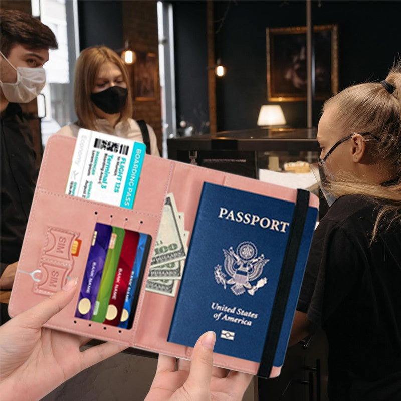 Men's Travel Passport Wallet