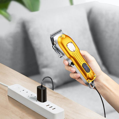Vintage Engraving LCD Digital Display Hair Clipper